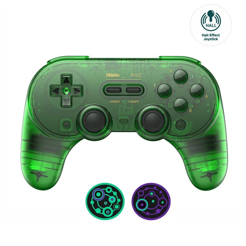8Bitdo Pro 2 Bluetooth-gamepad voor Nintendo Switch 2 Draadloze controller Hall Effect-joystick voor Windows Android MacOS Steam