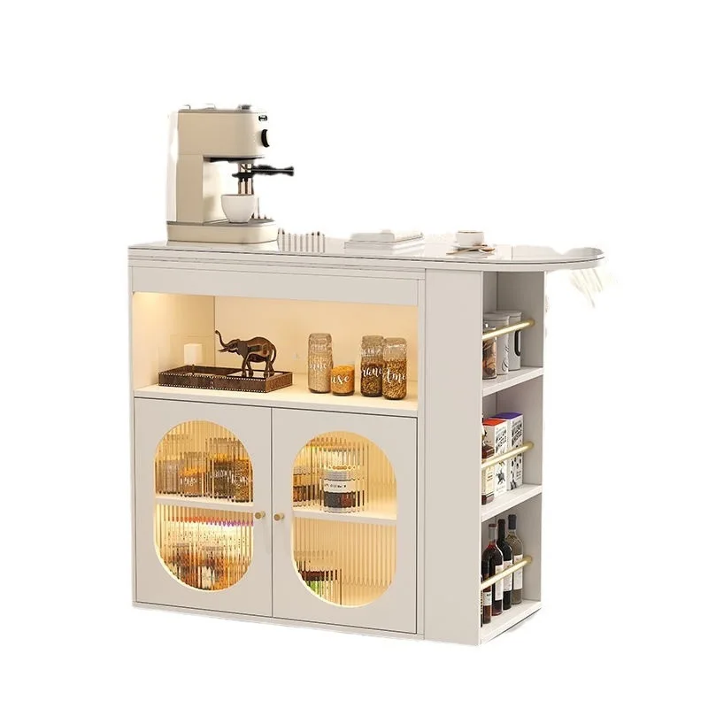

telescopic bar table cream wind Internet celebrity entrance light luxury rock slab dining side cabinet small