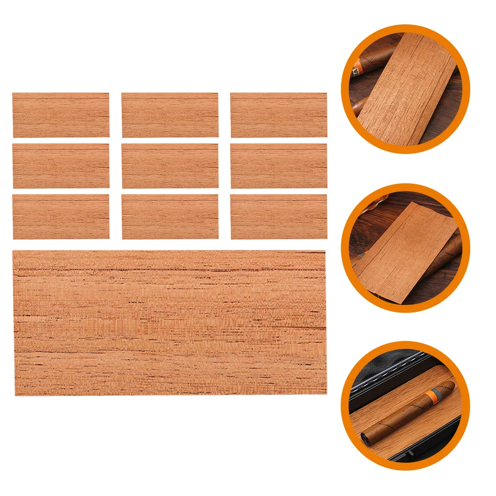 10 Pcs Wood Cedar Blocks for Humidors Chips Strips Case Accessories Damp Proof Decor Sheet Decorative