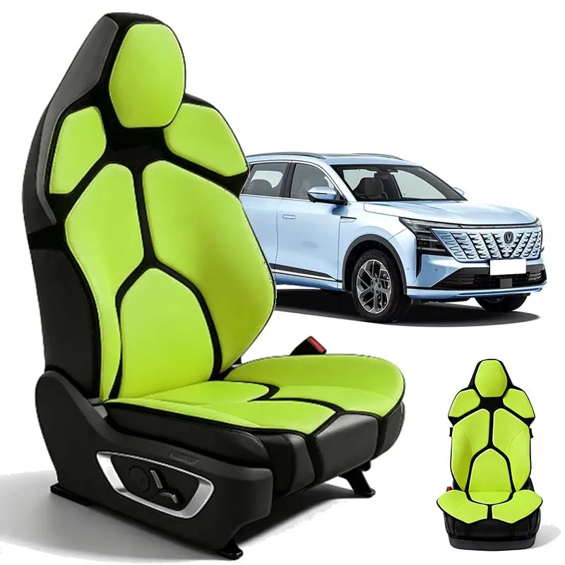 For Changan CS75 PLUS Ergonomic Mesh Lumbar Support Cushion Massage Back Pad Breathable Car & Office Dual Use Auto Accessories