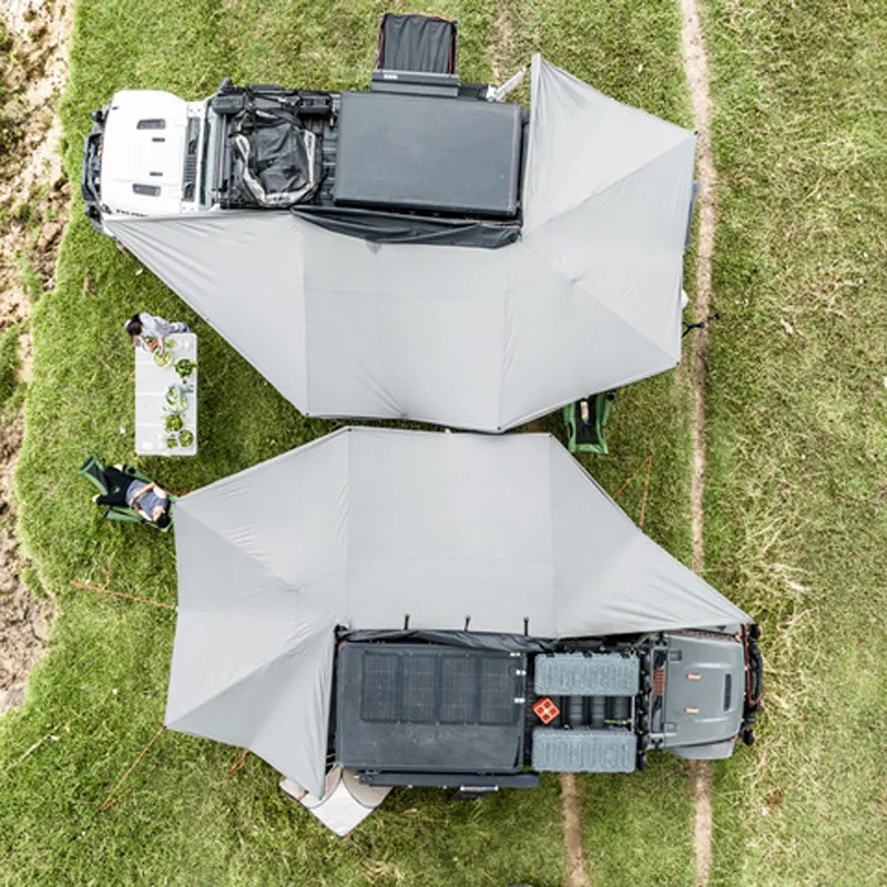 

Free Standing Car Side Extended Canopy Tent Retractable Awning Foxwing 4WD Off-road Pickup SUV Roof Awning