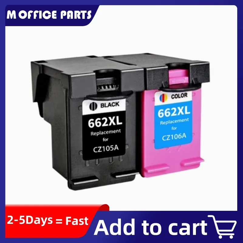 Replacement Ink Cartridge for HP662 662XL for HP 662 Cartridge Deskjet 1015 1515 2515 2545 2645 3545 4510 4515 4516 4518 printer