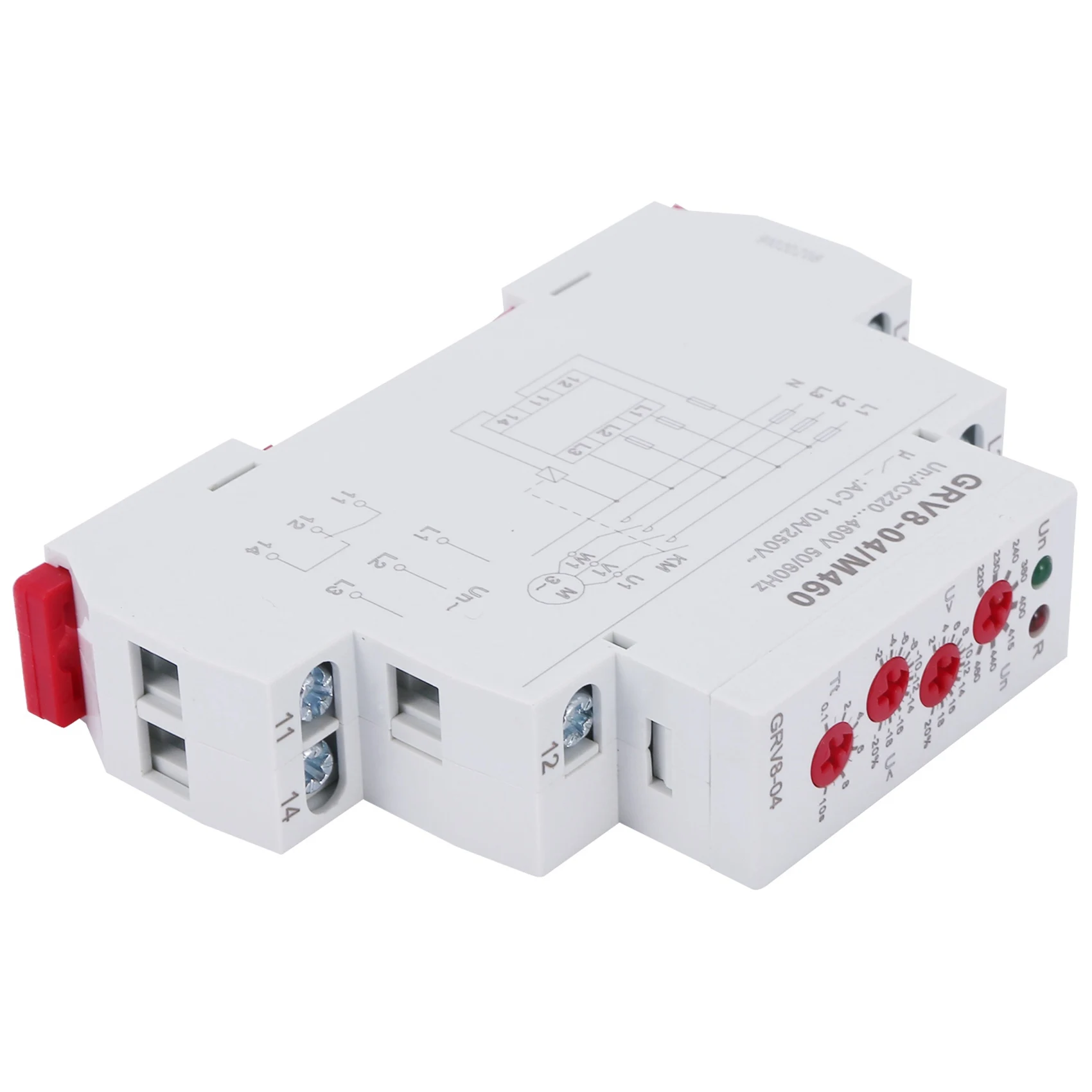 2X GRV8-04 M460 3-Phase Voltage Monitoring Relay Phase Sequence Phase Failure Protection Voltage Control Relay