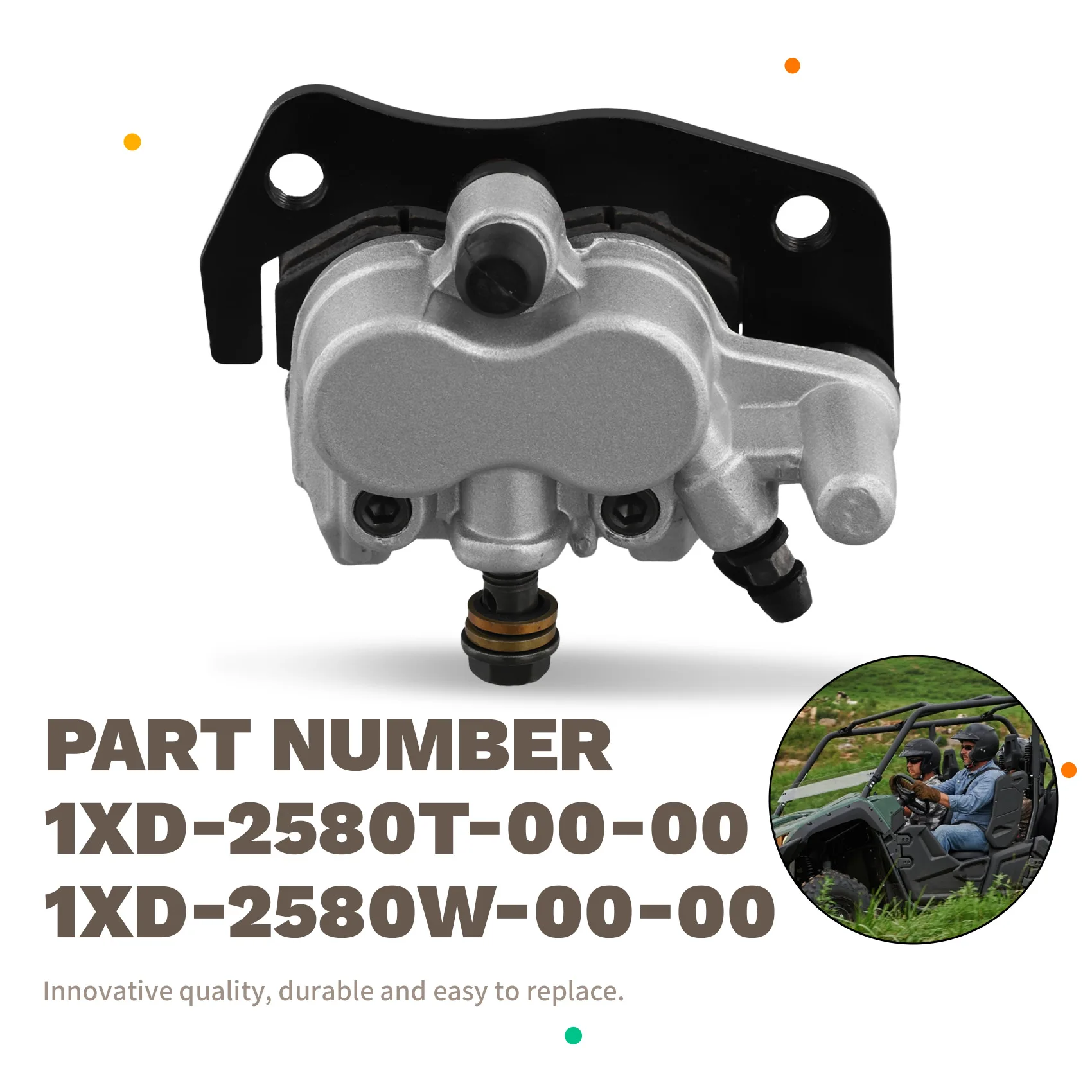 

Brake Caliper 1XD-2580W-00-00 1XD-2580T-00-00 For Viking 700 Wolverine X2 X4 700 850 2014-2022 Motorcycles