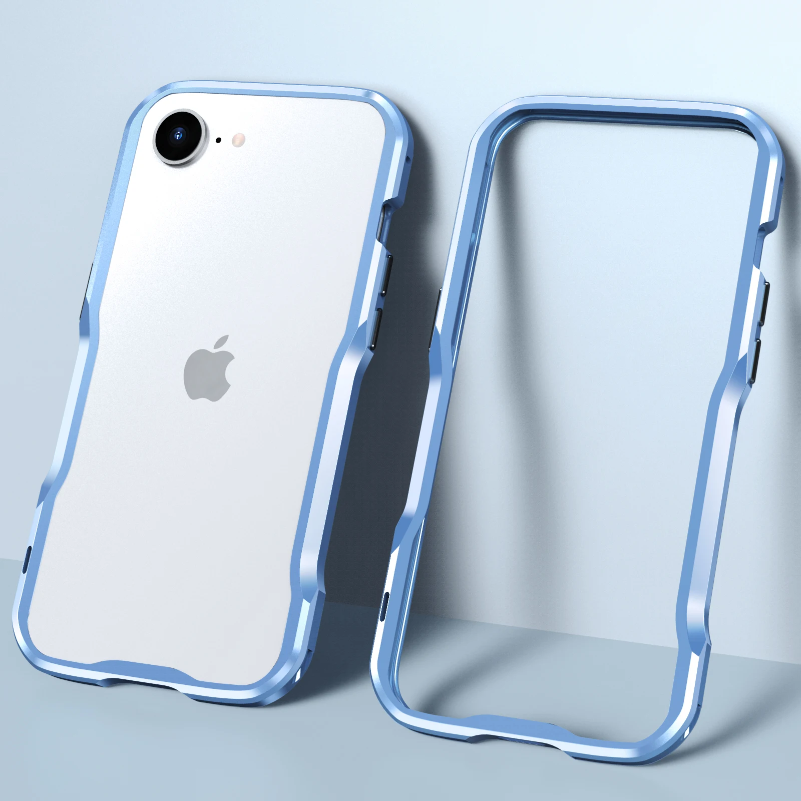 

Роскошный пэчворк Цветной алюминиевый бампер для Apple IPhone 16e 16 15 14 Pro Max металлическая рамка Защита легкий Чехол Coque