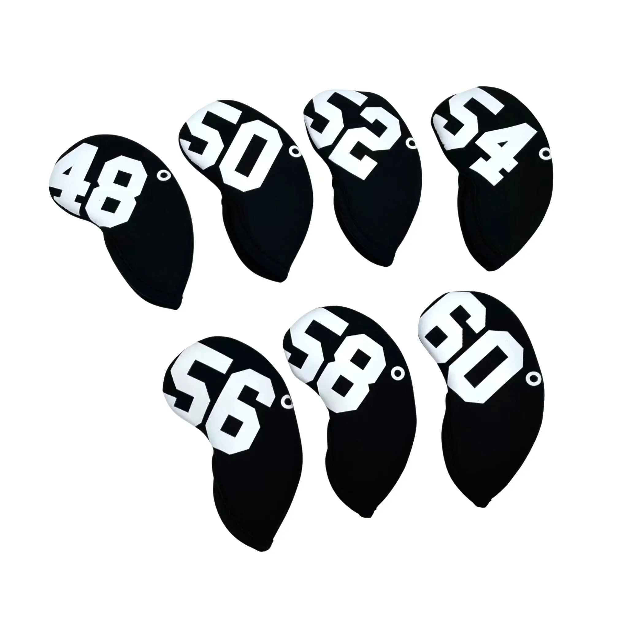 Golf Club Head Cover Simple Sand Wedge 48° - 60° Print Irons Covers Protector Golf Iron Head Headcover Golf Accessories