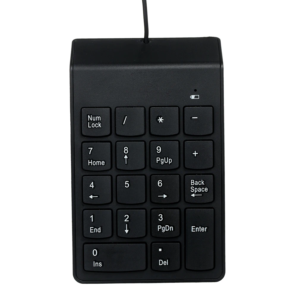 Numeric 18 Keys Keypad USB Wire Mini Digital Number Keyboard Keycap for Laptop Desktop PC Computer Numpad Keyboard Accountant