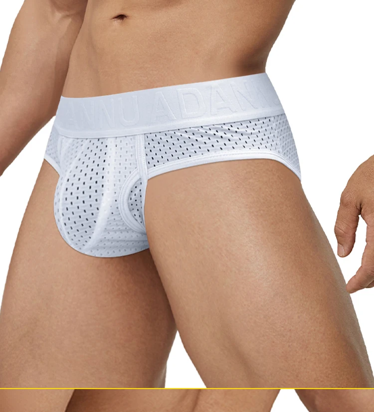 Calzoncillos de Verano y Primavera para Hombre, Diseño con Bolsillo Separado, Malla Transpirable, Ropa Interior Deportiva Delgada y Fresca para Hombre
