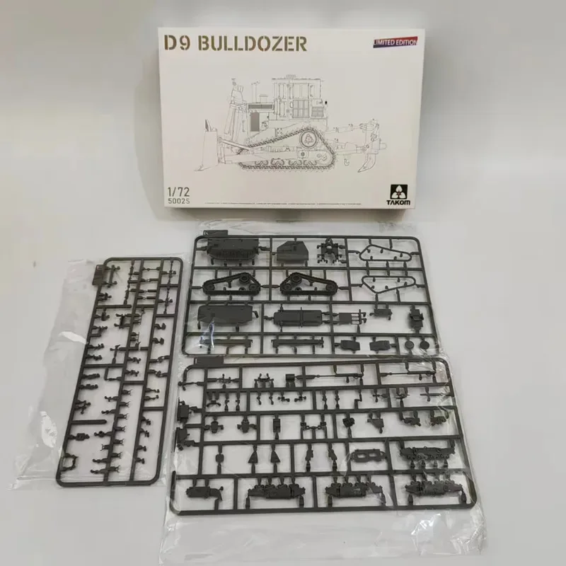 TAKOM 5002S 1/72 US D9 Bulldozer (Limited Edition)-High Detail Collection Assemble Model Kit Building Kits