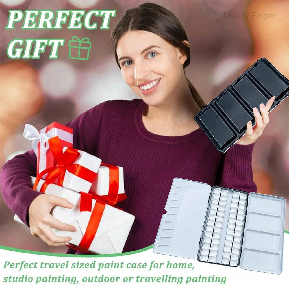 Пустая акварельная краска, дорожная жестяная палитра с 28/52 кастрюлями для DIY акварельных масел или акриловой живописи, художественного рисования