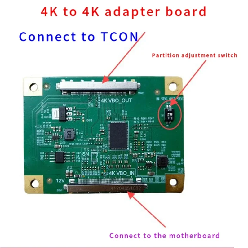 A94E-4K To4k التقسيم تحويل 1 التقسيم 2 التقسيم صورة تضخيم تحويل لوح مهايئ حجم غير محدود