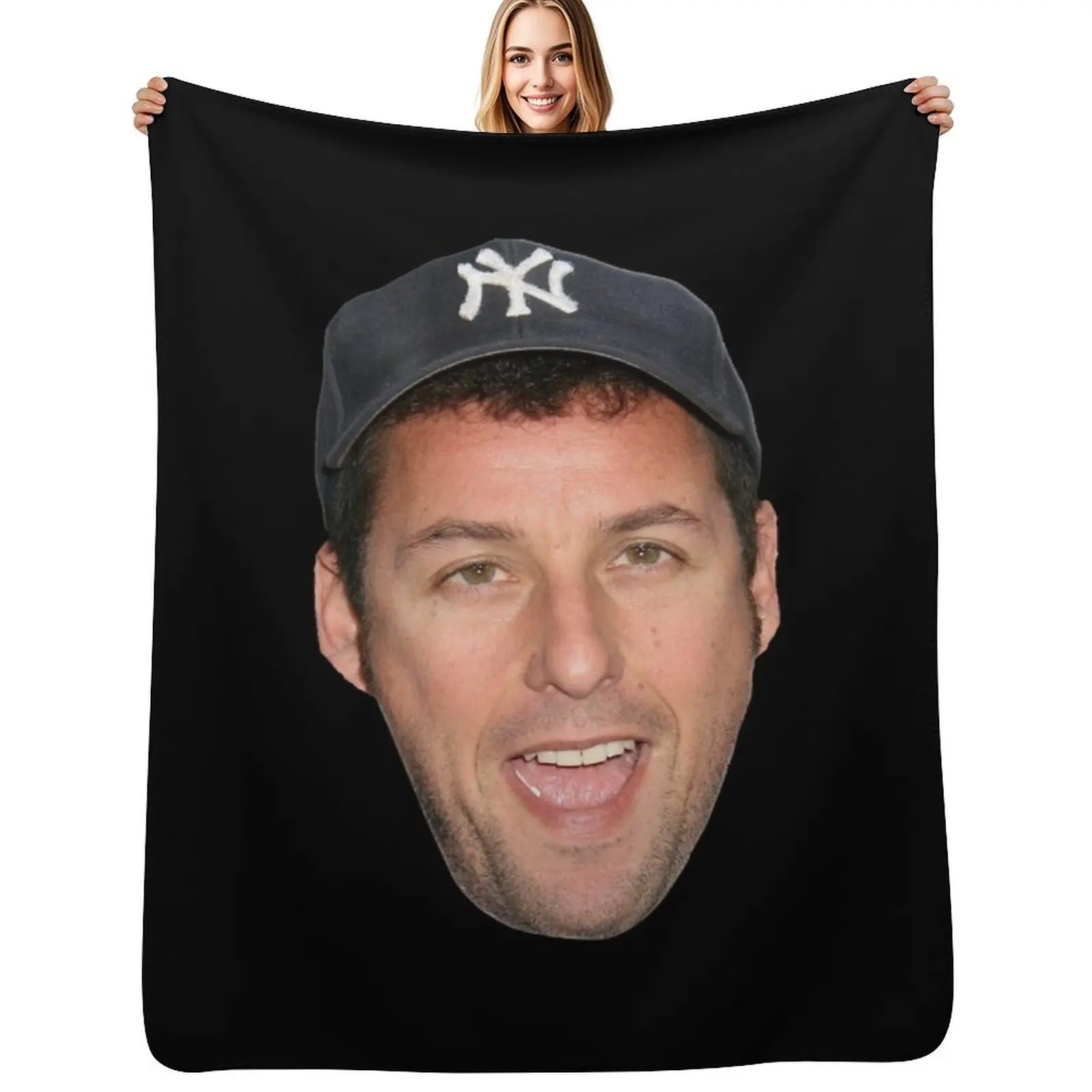 

Adam Sandler s Face Throw Blanket Multi-Purpose For Baby Decorative Sofa Blankets