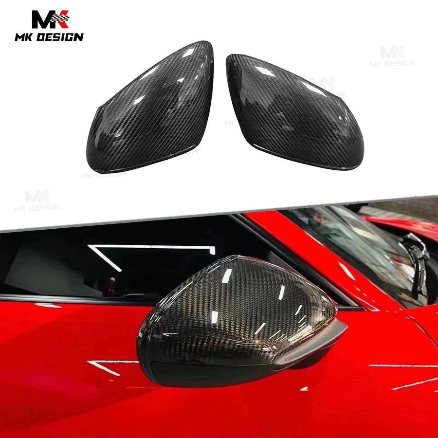 

Dry Carbon Fiber Side Mirror Cover Rearview Mirror Caps for Porsche Taycan 9J1 992 Turbo S 2019-2024 Car Accessories