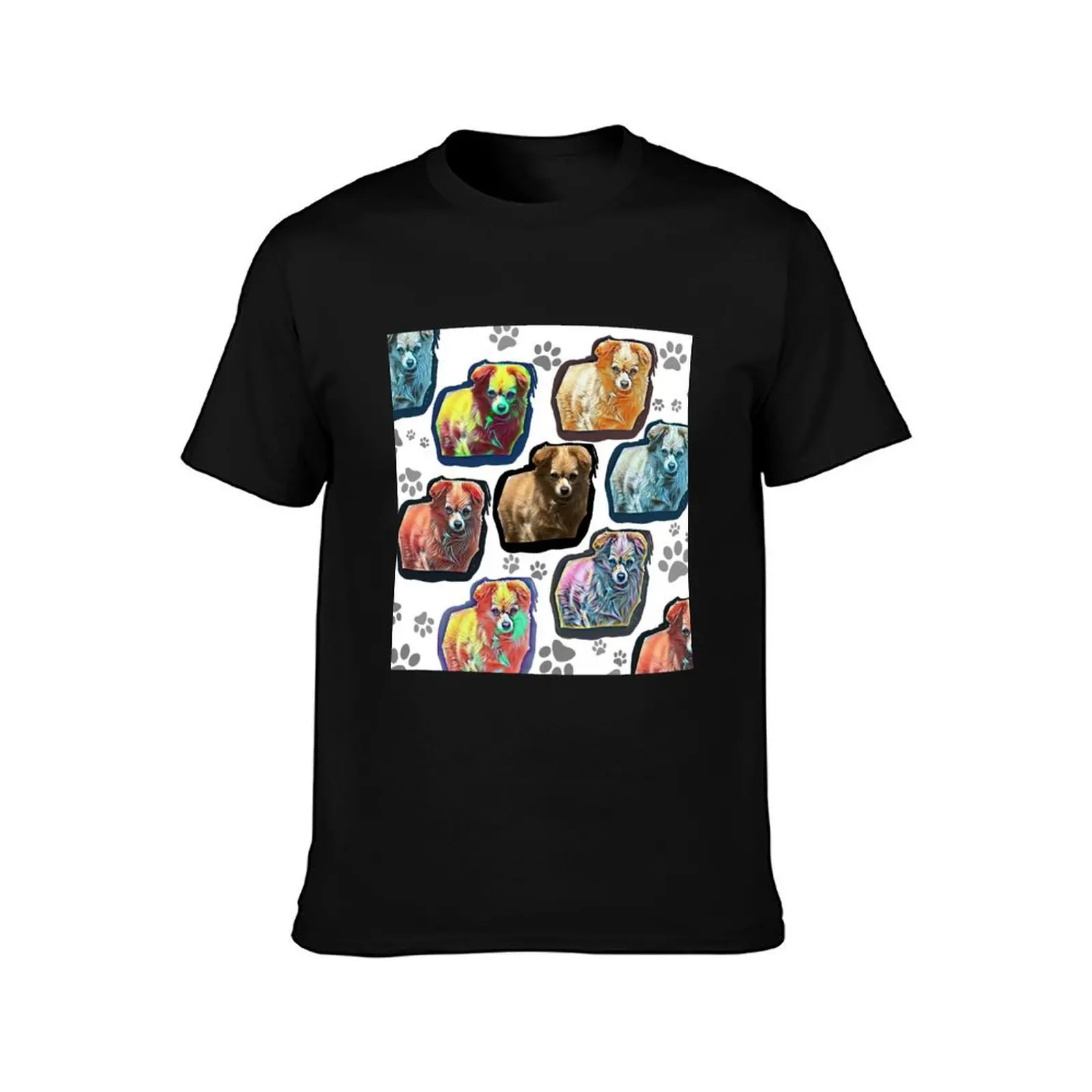 Bowie the Mutt T-Shirt Summer Casual Cotton Tee Oversized Streetwear Tops Vintage Graphic Print Loose Fit Short Sleeve