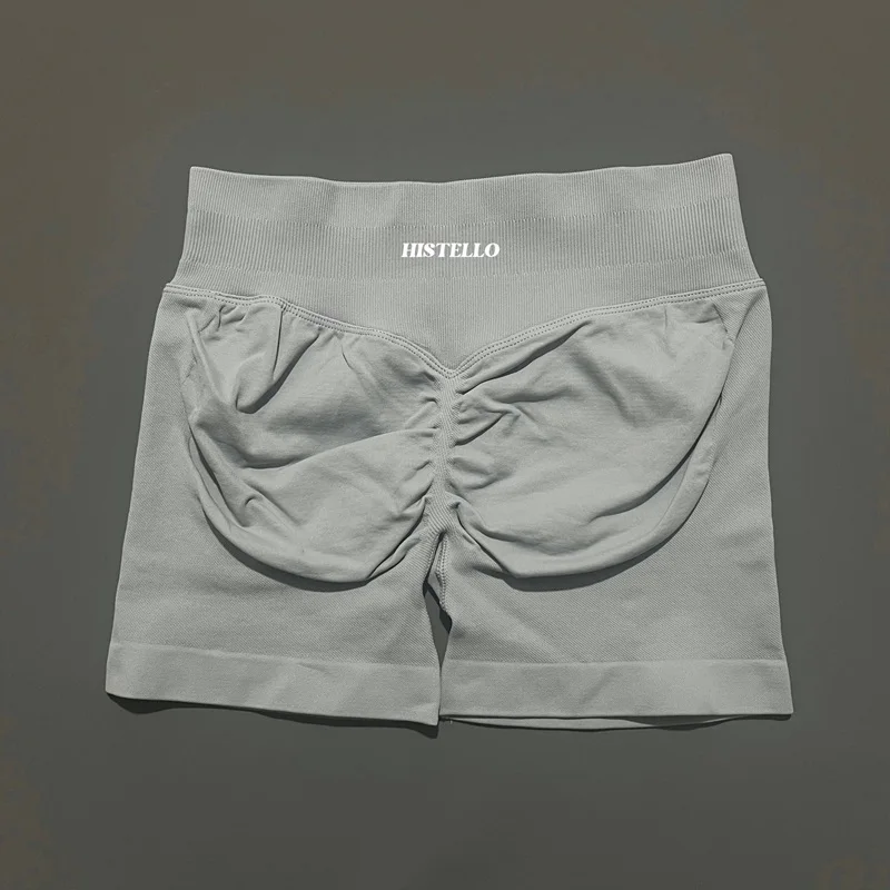 HISTELLO Impact Shorts Df Substitute High Waist Damen Yoga Workout Shorts Nahtlose Leggings Stretch Fitness Gym Laufshorts – Detail 32