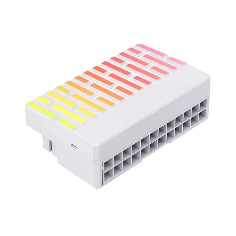 ATX 24-Pin 90 °   Stromanschluss-Adapter, 5 V, 3-polig, ARGB, 24-polig, Buchse auf Stecker, 90 °   Netzteil DIY für Desktops PC-POS