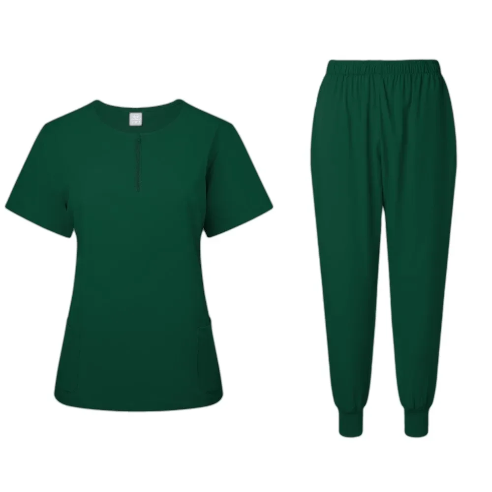 Doctor Nurse Scrubs Set para Mulheres, Uniformes Médicos, Conjunto Basculador, Acessórios Hospitalares, Operating Room Surgical Workwear, Preço de atacado