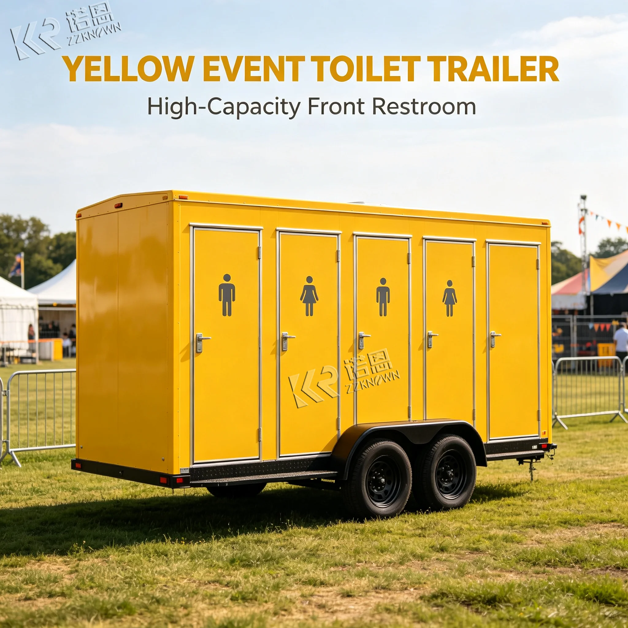 VIP Toilet Trailer Portable Luxury Restroom Trailer Outdoor Caravan Shower Steel Modern Toilette Mobile Bathroom WC