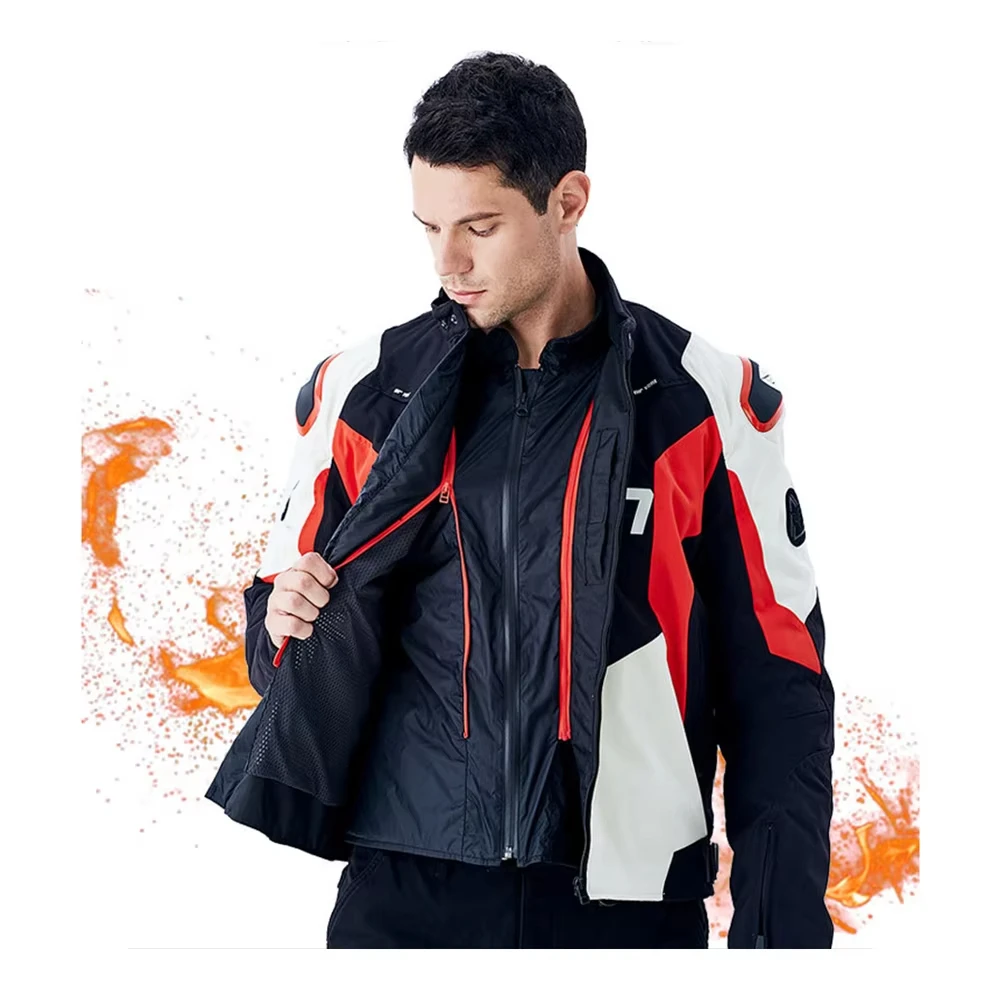 Moto Riding Jacket Waterproof Motorcyclist Wear-Resistant Motorcycle Jacket Anti-Fall Motorcycle Accessories Racing Jacket