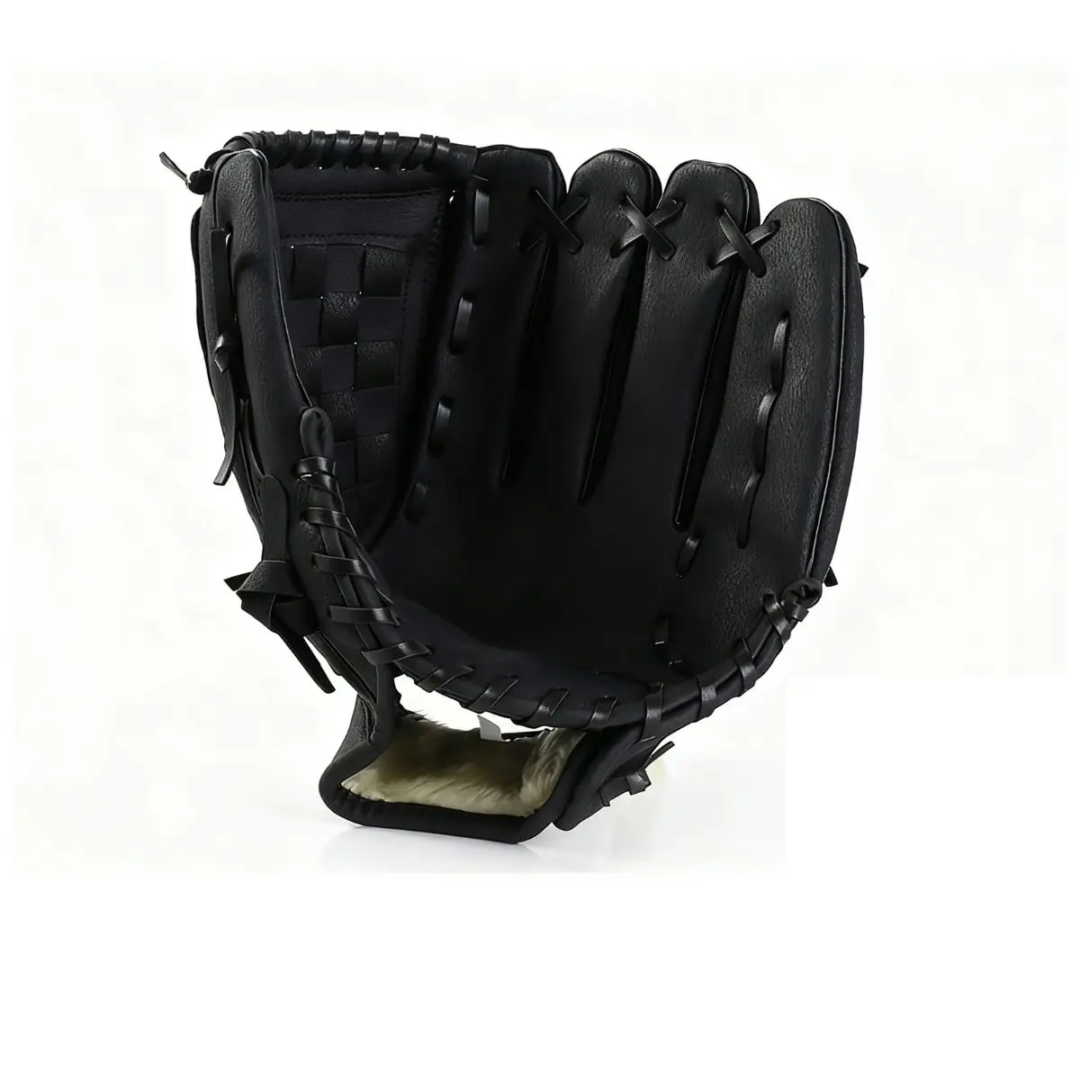 Luva de beisebol para adultos e jovens 9,5-12,5 polegadas Treinamento Outfield Mitt Premium Couro Sintético Beisebol Softball (SEM BASEBOL)