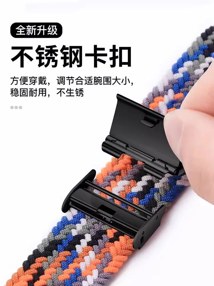 Huaweiウォッチ用ウーブンウォッチバンド,織りブレスレットの交換,gt2,22mm,gt3,46mm