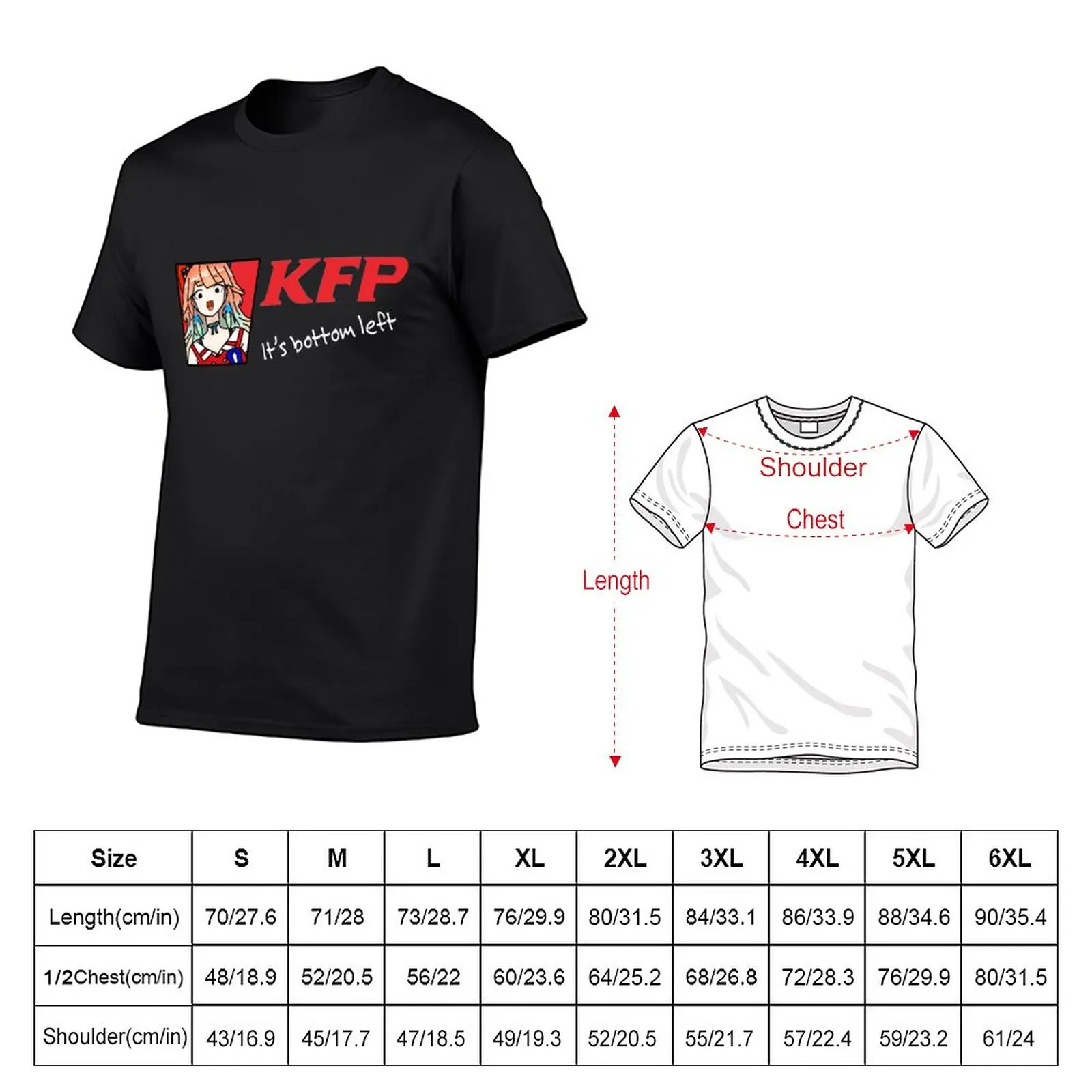 New Hololive Takanashi Kiara KFP Logo T-Shirt Short sleeve quick drying shirt tees plain white t shirts men