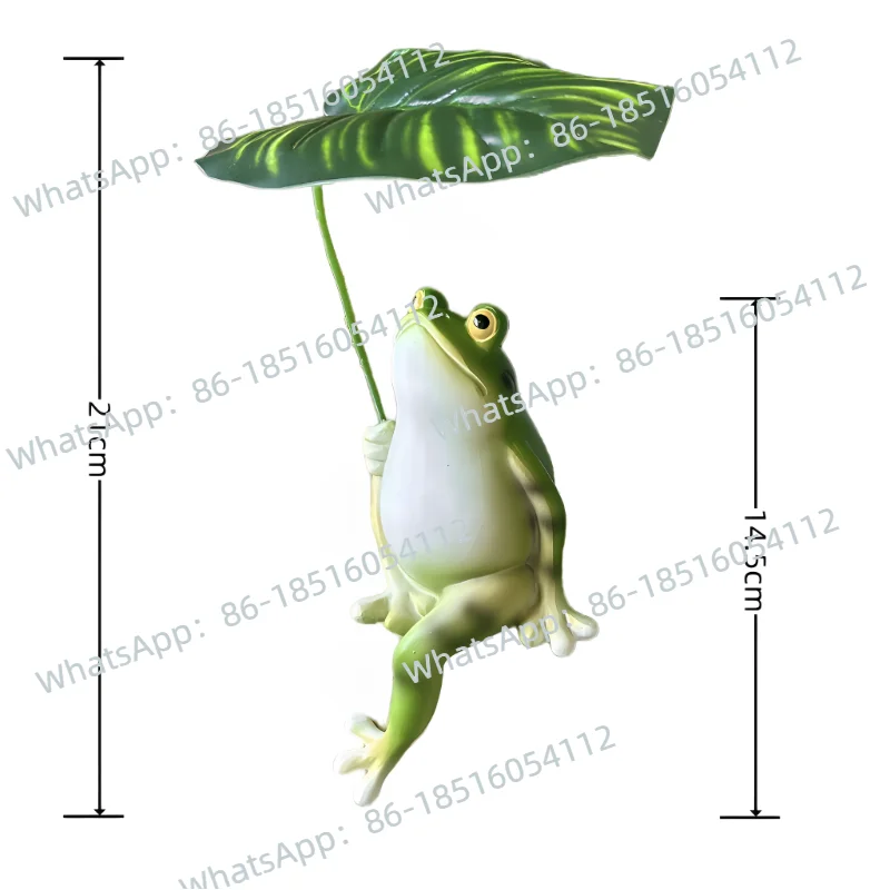 

Frog Umbrella Ornament Outdoor Garden Courtyard Decoration Balcony Handicraft Desktop Fish Tank Landscaping Ornament