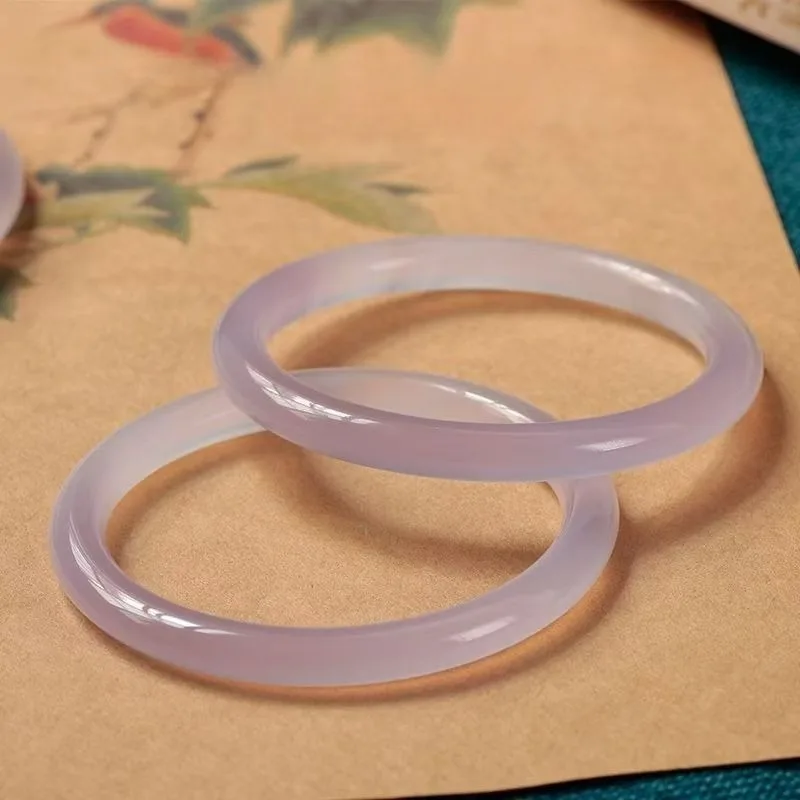 

Новый фиолетовый браслет из натурального кварцитового нефрита, модные темпераментные и элегантные украшения.