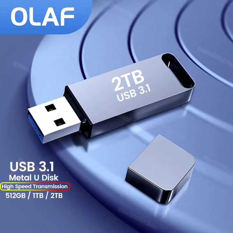 Pendrive 2TB USB 3.1 High Speed 512GB USB Stick Portable Thumb U Stick External Flash Memory For Laptop Desktop Flash Drive 1TB