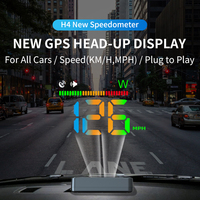 KWHUD HUD Head Up Display GPS Digital Speedometer Windshield Projector for Cars Auto Electronic Devices USB Powered Plug to Play
