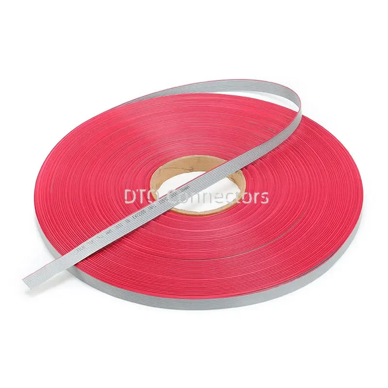 10/5/1 Meter 10P PIN Grey Flat Ribbon Cable Wire 28AWG 1.27mm PITCH For IDC FC 2.54MM Connector