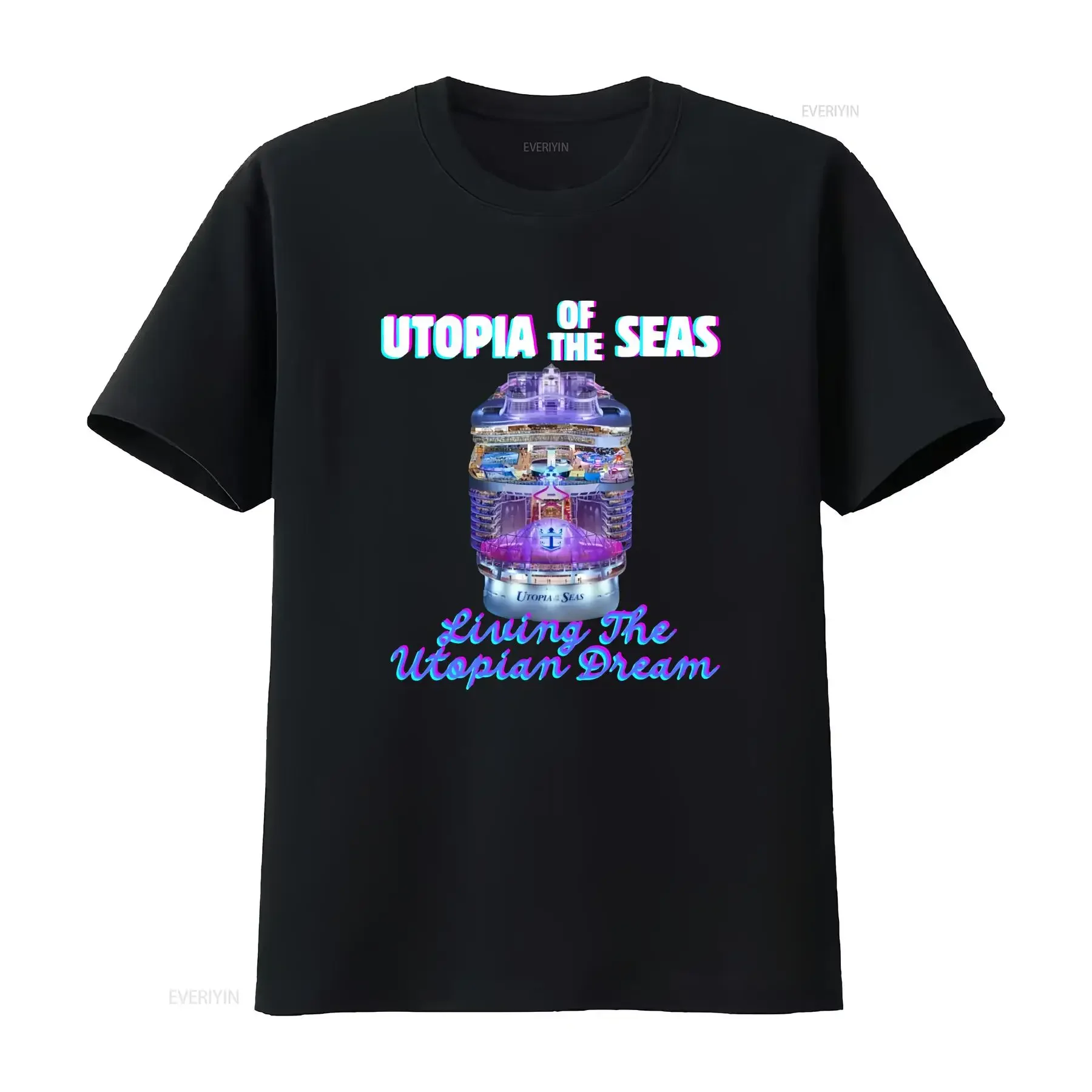 Utopia of the sea Royal Caribbean 2024 classic tee vintage Washed designer clothes Comfortable Soft Stretched graphic Stylish