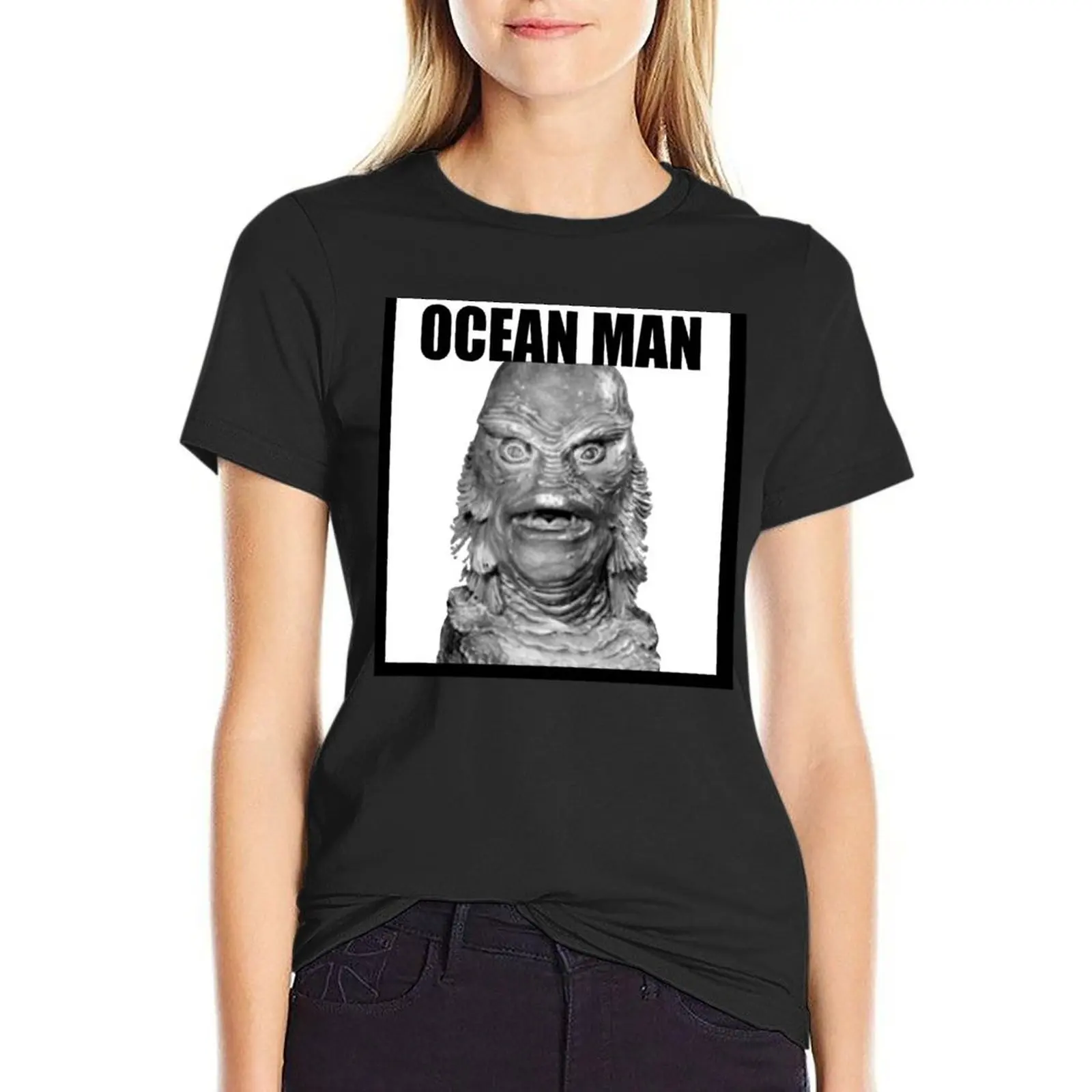 Ocean Man T-Shirt pakaian lucu atasan T-Shirt untuk wanita kaus grafis