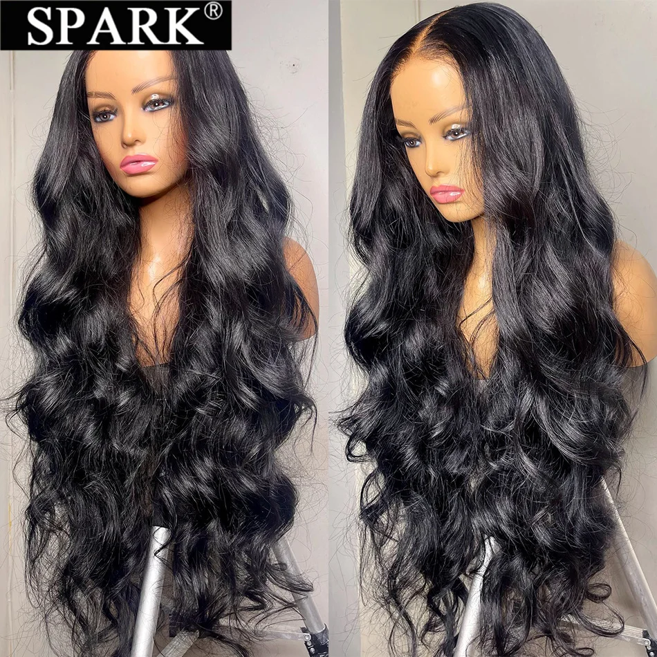 13X6 Hd Transparent Lace Frontal Wig 30Inch Body Wave Lace Front Human Hair Wigs 180 Density 4x4 5x5 Lace Closure Wigs For Women