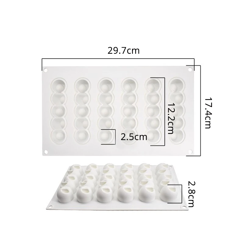 6 Cavity Caterpillar Silicone Cake Mold for Chocolate Mousse Ice Cream Pudding Pastry Dessert Bread Bakeware Decorating Tools