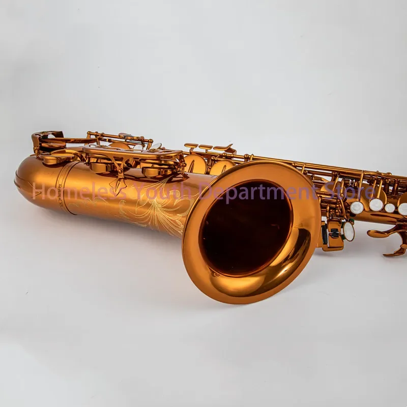 Custom Mark vi saxophone high quality tenor AXO piano replica instrument brown copper simulation brass with blow nozzle