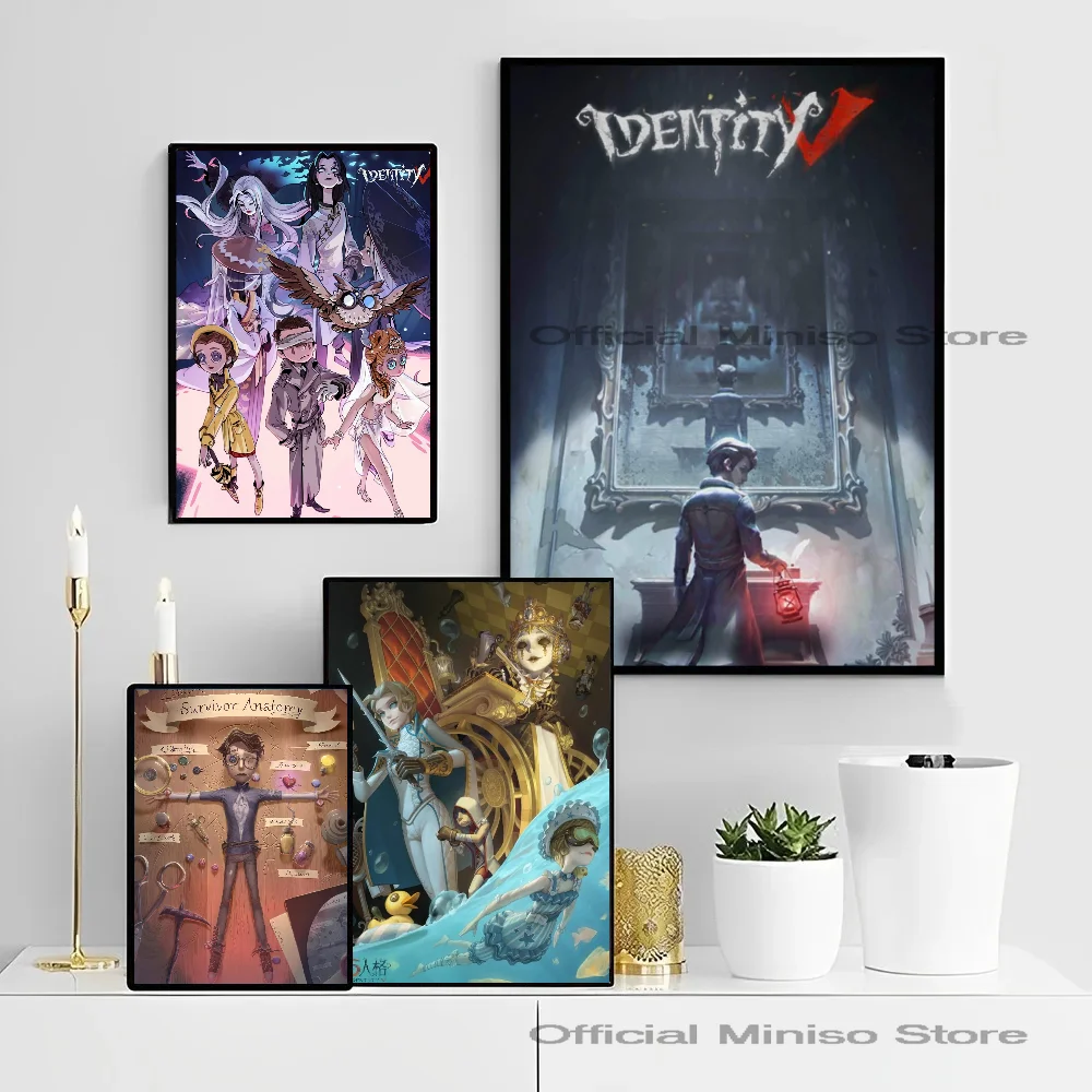 1pc Identity V Game Cover Poster Self-adhesive Art Waterproof Paper Sticker Coffee House Bar Room Wall Decor