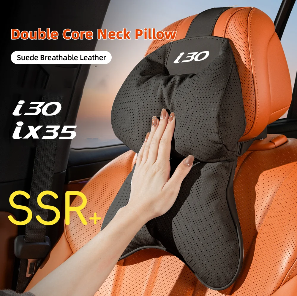 

Suede Car Neck Headrest Pillow Universal Seat Head Support Neck Protector Seat Neck Rest For Hyundai i30 N Line ix35 Accessories