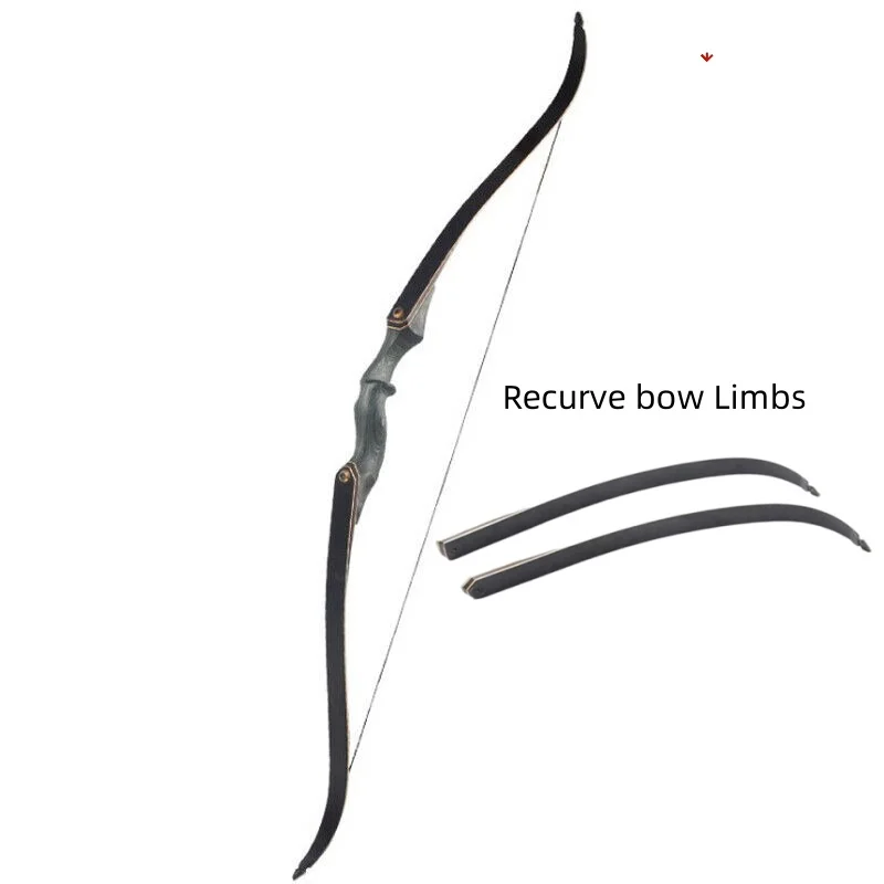 25-60lbs Long Bow Limbs Recurve Bow Limbs Takedown Bamboo Core Archery Hunting Target