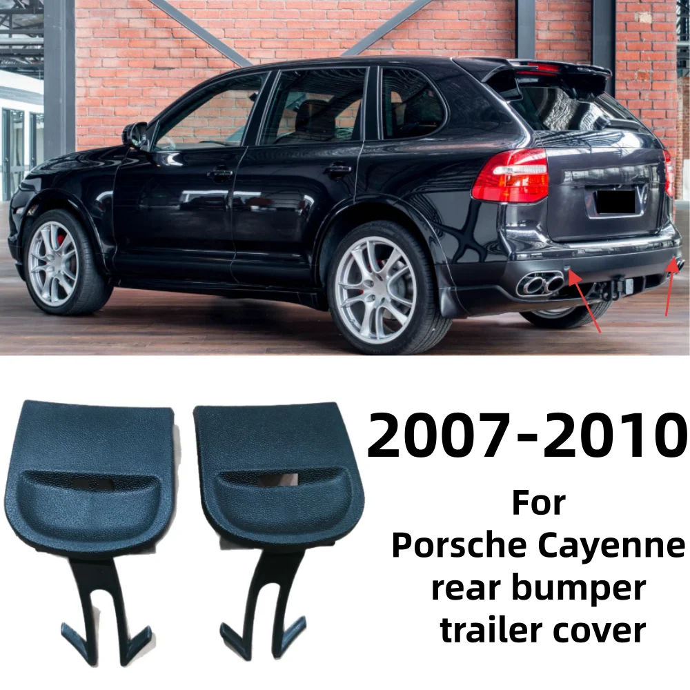 Rear Bumper Tow Hook Eye Cap Cover for Porsche Cayenne 2008-2010 OE#95550544910 95550545010 95550544910G2X 95550545010G2X