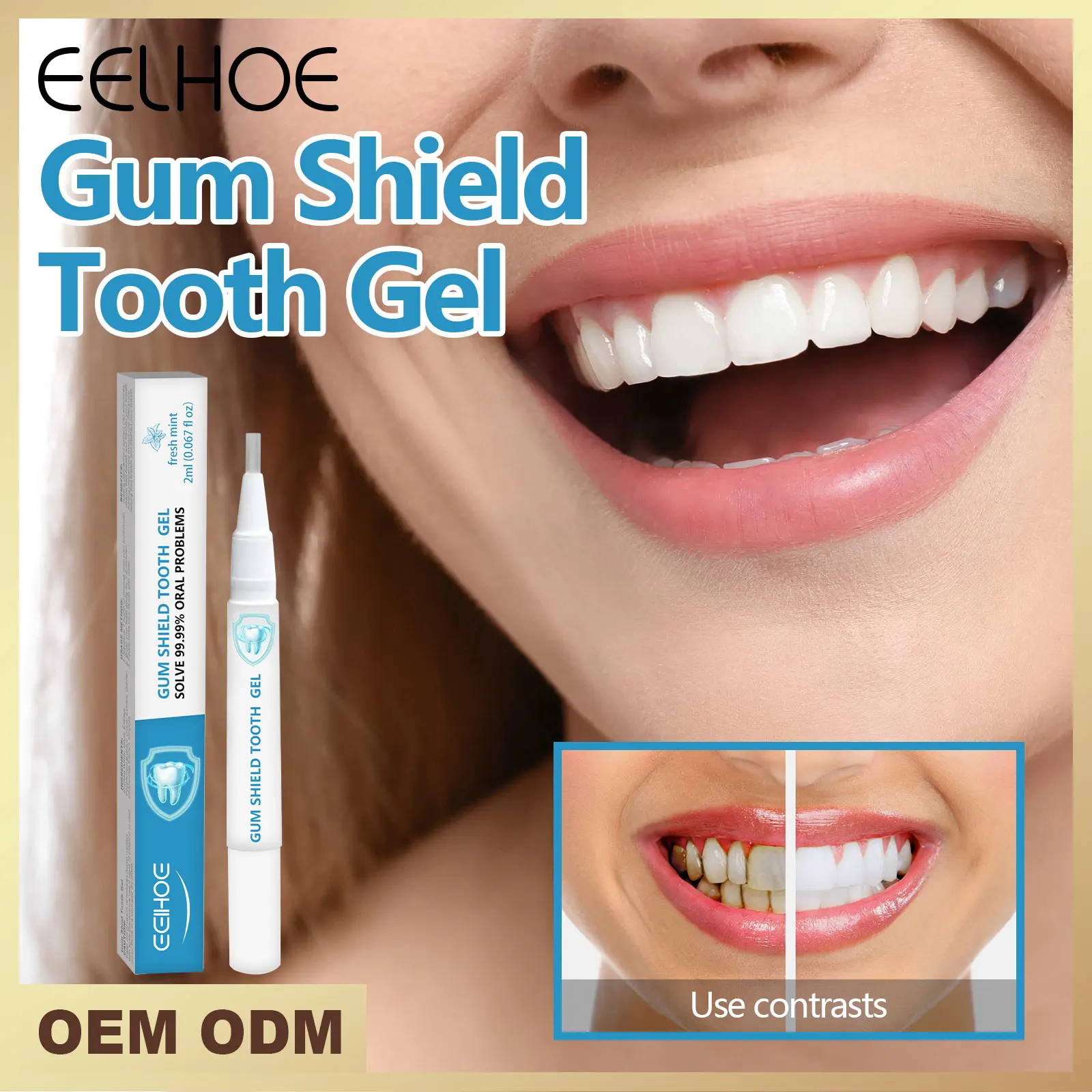 Gel de cuidados bucais de goma melhora a saúde dentária limpa manchas amarelas e tártaro remove mau hálito e odor hálito caneta dentária cuidados bucais