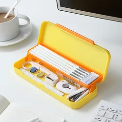 Multifunctional Double Layer Pencil Case Large Capacity Office School Student Pen Stationery Storage Box Organizer 필통 , astuccio