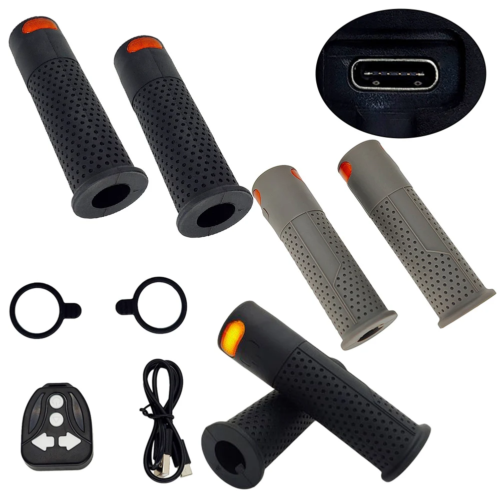 

1 Set Handlebar Grips For Xiaomi For M365 Electric Scooter Grip With Turn Signal Light Handlebar Handle Cover Lamp Accessories