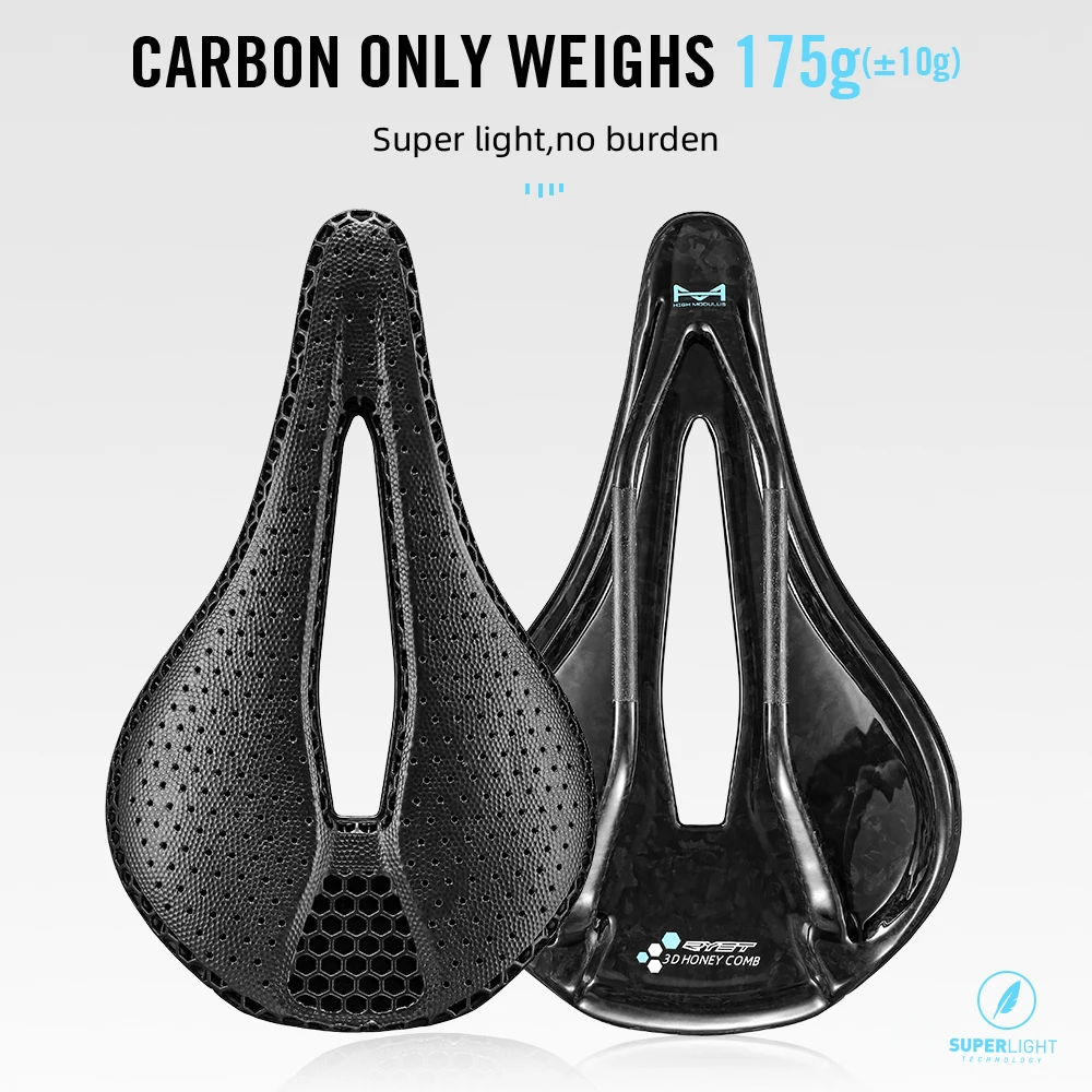 RYET Carbon 3D Printed Saddle 145MM 130g 7*9 Bike Seating For Men Women Triathlon Road MTB Mountain Gravel Cycling Parts