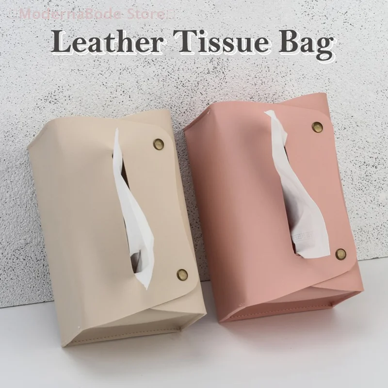 【M】1PC Haushalt Pu Leder Tissue Box Desktop Dekoration Geeignet Für Esszimmer Wohnzimmer Küche Tissue Lagerung Box