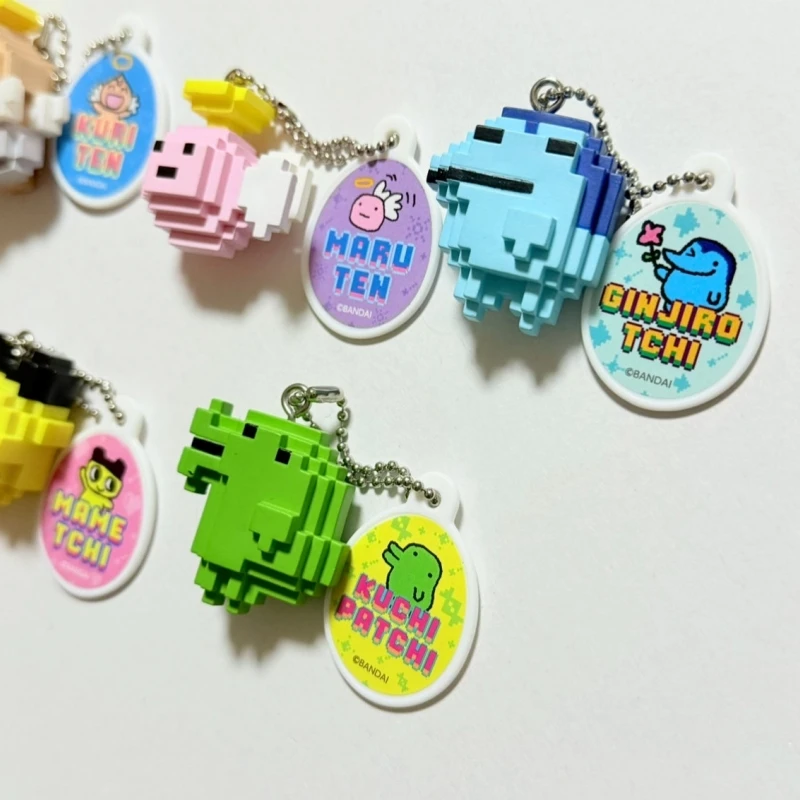 متوفر في المخزون بانداي حقيقية تماغوتشي غاشابون بكسل التصميم قلادة سلسلة لعبة الكبسولات الكرتون أنيمي نموذج لجسم الديكور الهدايا #6
