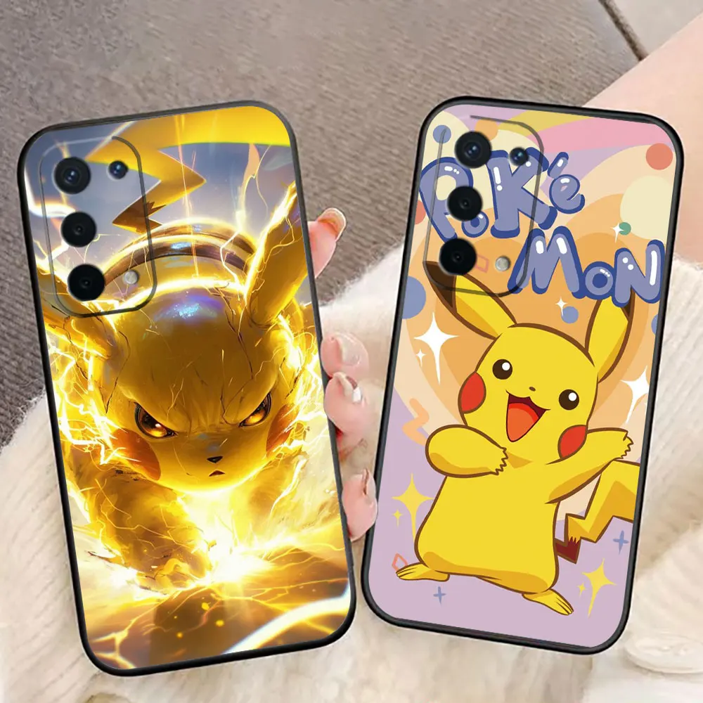 Pikachu Little Dinosaur Turtle Cover Phone Case For OPPO Realme 13 12 11 10 9 9i 8 8i 7 7i 6 5 3 Pro Plus TPU Case Funda Coque