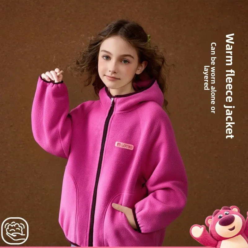 

Детская флисовая куртка для девочек 2026 года, новая зимняя верхняя одежда для малышей