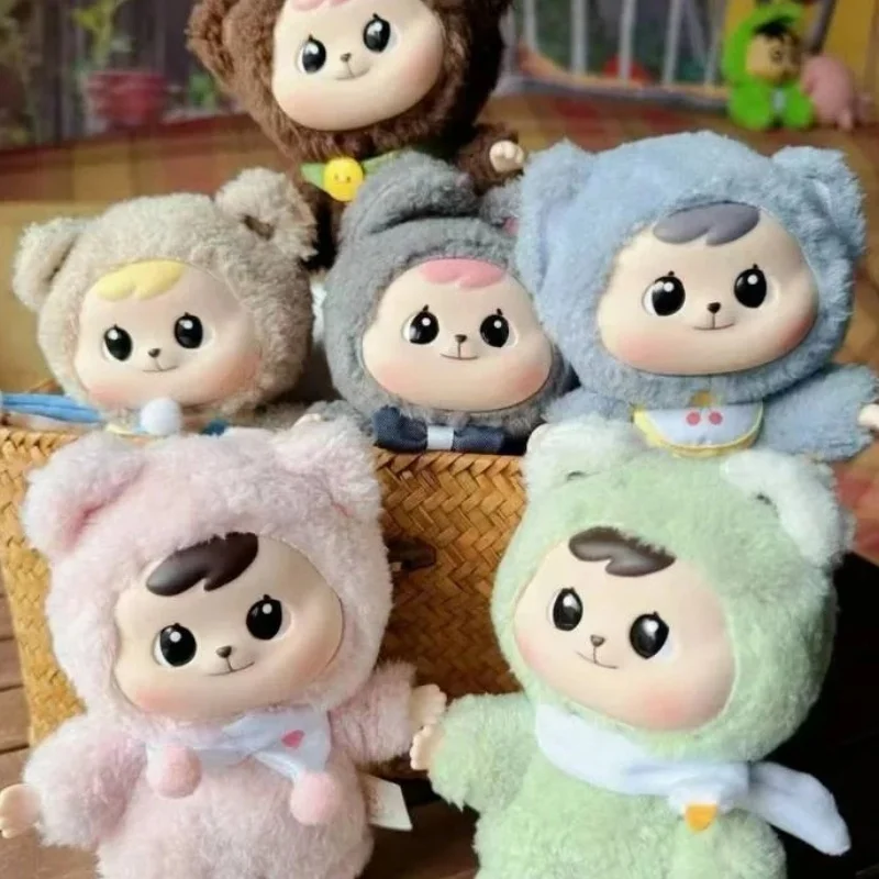 

New Bao-Ao Vinyl Doll Plush Action Figure Cuddle Bear Rabbit Figure Joint Movable Anime Figure Packbag Pendant Collect Model Toy