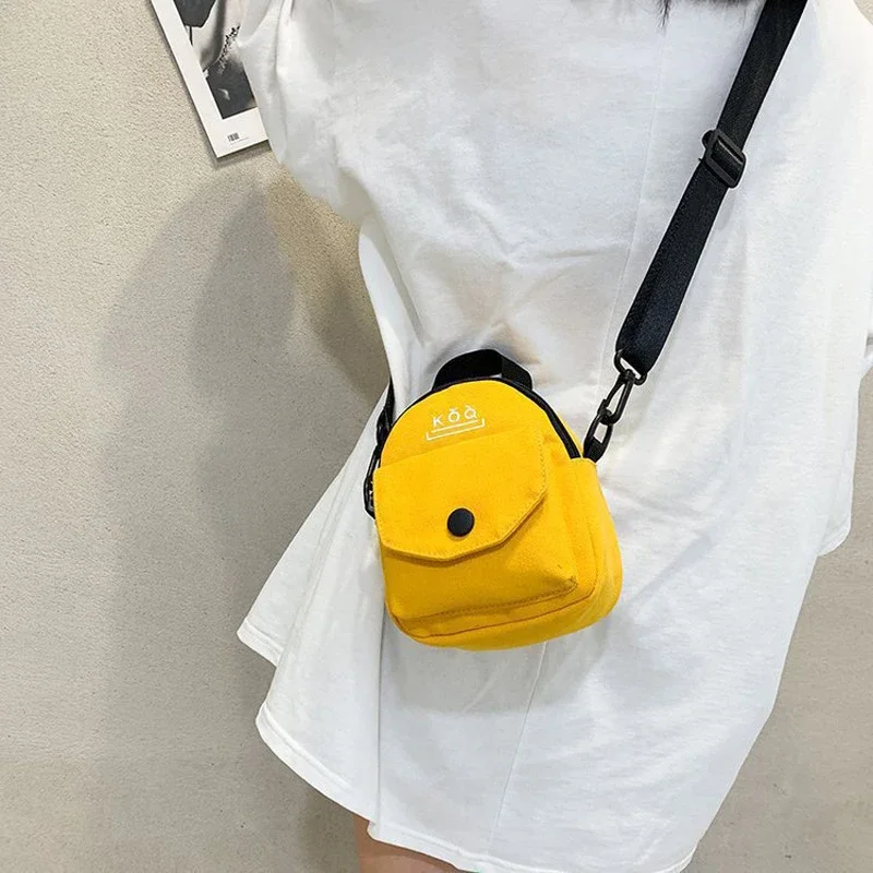 2024 Mini Women Messenger Bags Casual Canvas Shopper Shoulder Bags Women Handbags Crossbody Small Shoulder Bags for Women